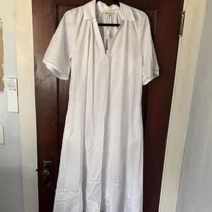 NWT! Madewell White High-Low Cotton Dress